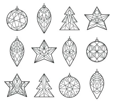 Christmas decoration elements Illustrazione stock