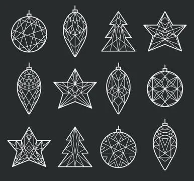 Christmas decoration elements Stock Illustration