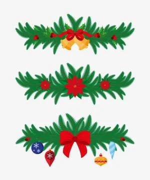 Christmas decoration. Flat Stock Illustration