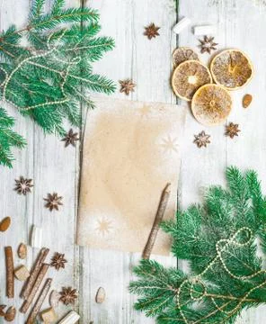Christmas decoration frame Stock Photos