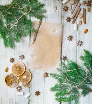 Christmas decoration frame Stock Photos