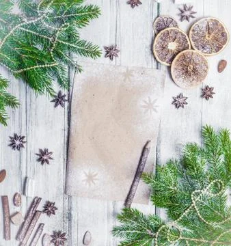 Christmas decoration frame Stock Photos