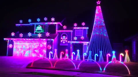 Christmas Lights House Stock Footage Royalty Free Stock Videos Page 4