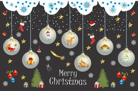Christmas decoration, Stock Illustration