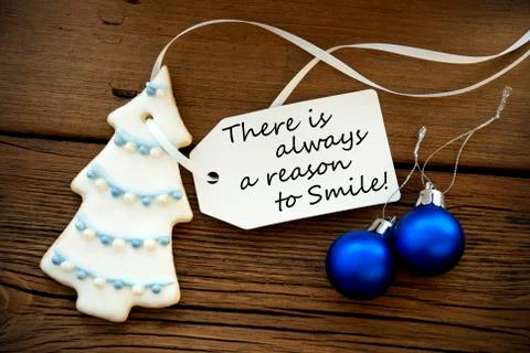Christmas Decoration With Label With Life Code On It Stock-Fotos