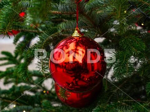 Christmas Decoration on Market, Hellbrunn, Salzburg Stock Photos