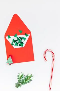 Christmas decoration pattern on white background Foto stock