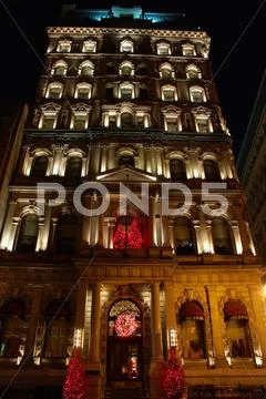 Christmas decoration saint st. st james hotel Stock Photos