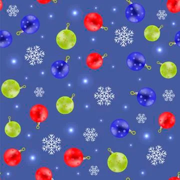Christmas Decoration Seamless Snowflake Pattern Ilustración de archivo