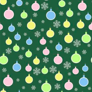 Christmas Decoration Seamless Snowflake Pattern Stock Illustration