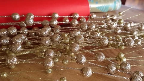 Christmas decoration on the table. Stock Footage 220862718