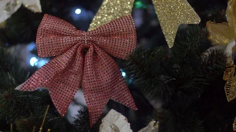 Christmas decorations and light Stock Footage 83617215