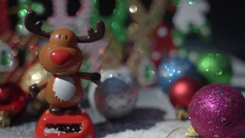 Christmas decorations and lighting Stock Footage 158864631