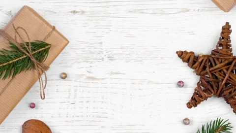 Christmas decorations background. Stock-Footage 208931269