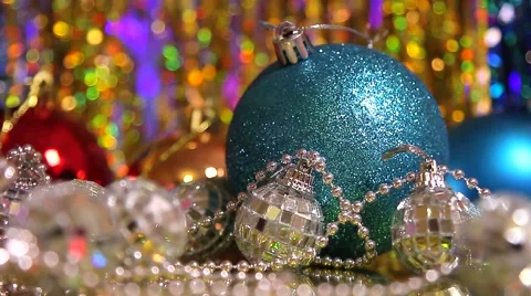 Christmas decorations / background / loop Stock Footage 57105795