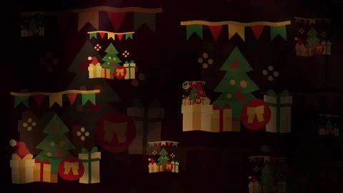 Christmas Decorations Background Loop Stock Footage 309500809