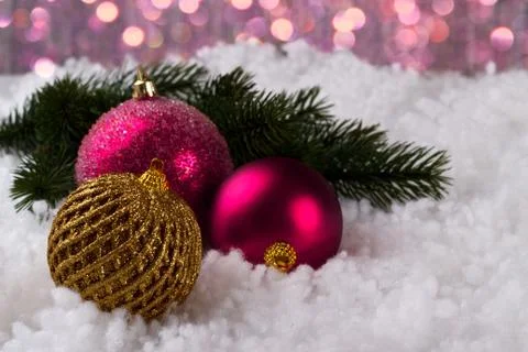 Christmas decorations background Stock Photos