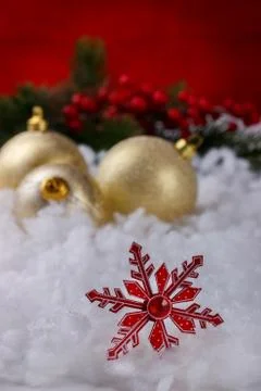 Christmas decorations background Stock Photos