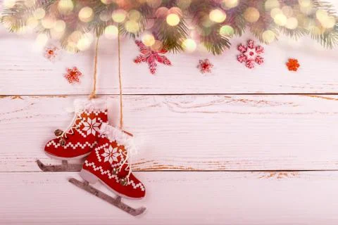 Christmas decorations background 스톡 사진