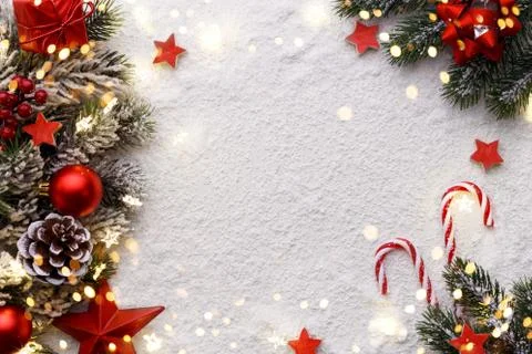 Christmas decorations background Stock Photos