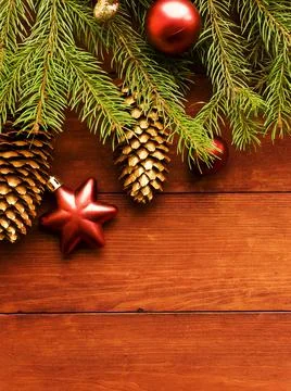 Christmas decorations background Stock Photos