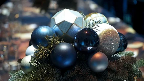 Christmas decorations close up Stock-Footage 129639618