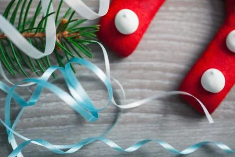 Christmas decorations close-up Stock Photos