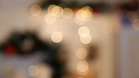 Christmas decorations from defocus to focus Stock Footage 120945607