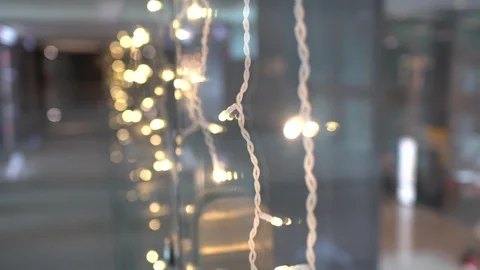 Christmas decorations in the Department store or church. Stock Footage 121046853