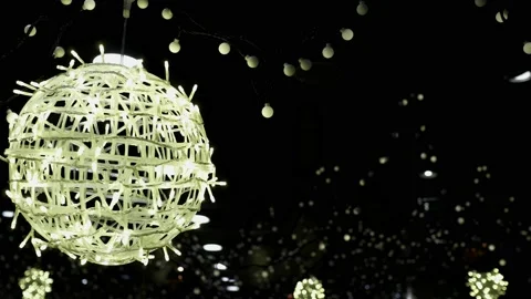 Christmas decorations in the Department store or church. Stock Footage 166345482