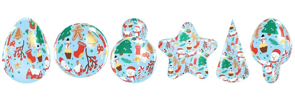 Christmas decorations elements Stock Illustration