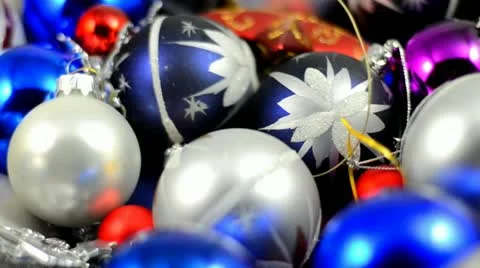Christmas decorations Stock Footage 20588834
