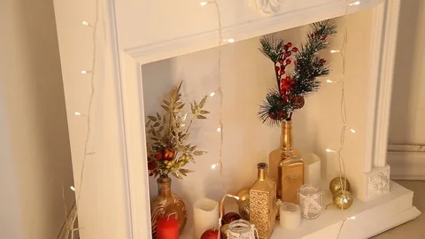 Christmas decorations Stock Footage 120945384