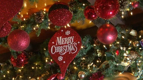 Christmas Decorations Stock Footage 124205473