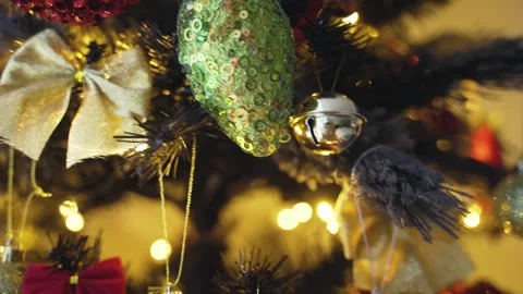 Christmas decorations Stock Footage 145802726