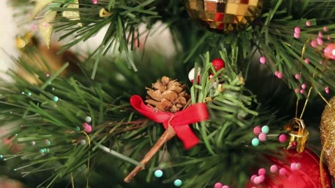 Christmas decorations Stock Footage 257934031