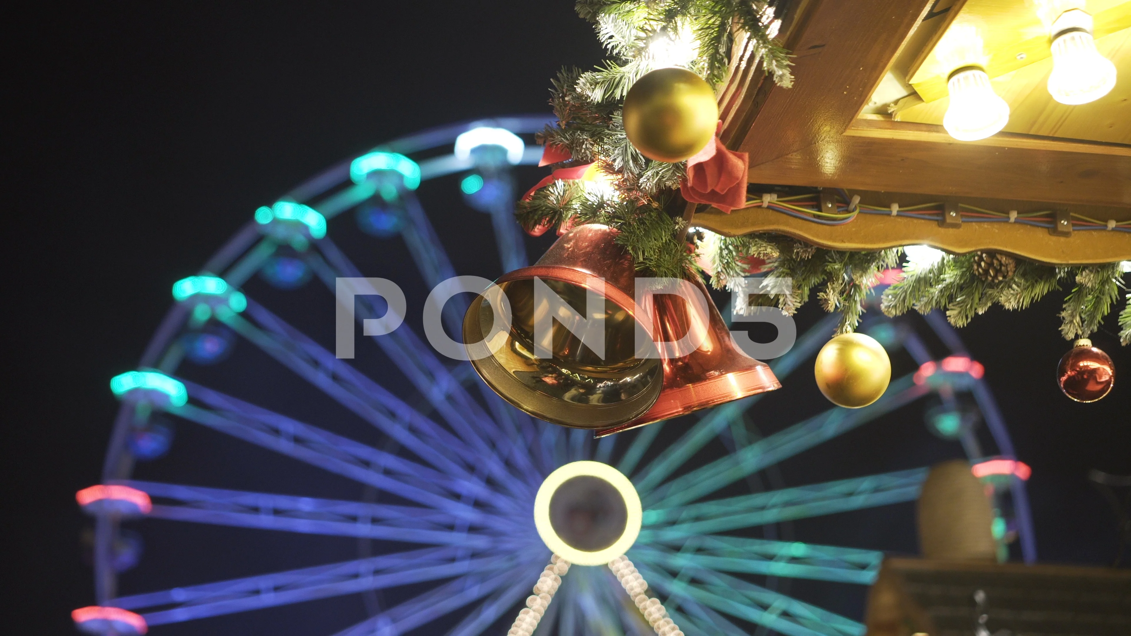 Video Christmas Decorations Hanging From The Roof In A Erfurt