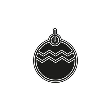 Christmas decorations icon. Logo element illustration. Stock Illustration