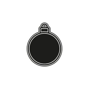Christmas decorations icon. Logo element illustration. Stock Illustration
