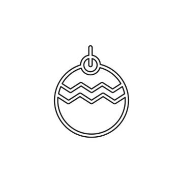 Christmas decorations icon. Logo element Stock Illustration