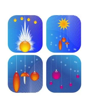 Christmas decorations Stock Illustration