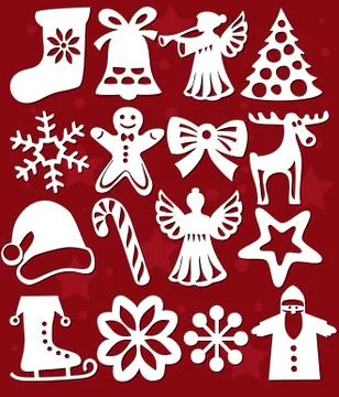Christmas decorations Stock Illustration