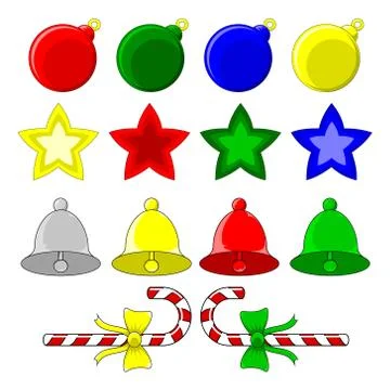 Christmas Decorations Illustrazione stock