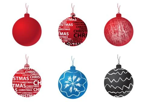 Christmas decorations Illustrazione stock