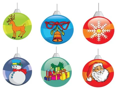 Christmas decorations Stock Illustration