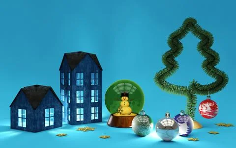 Christmas decorations Stock Illustration