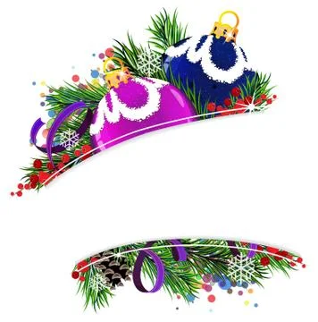 Christmas decorations Stock Illustration