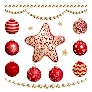 Christmas decorations Stock Illustration