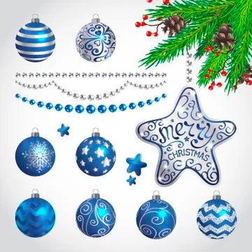Christmas decorations Stock Illustration