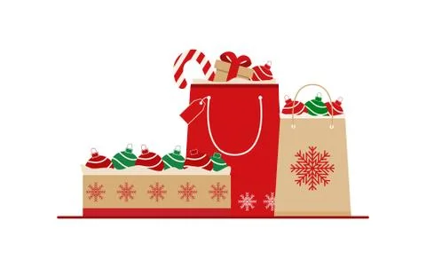 Christmas decorations Stock Illustration